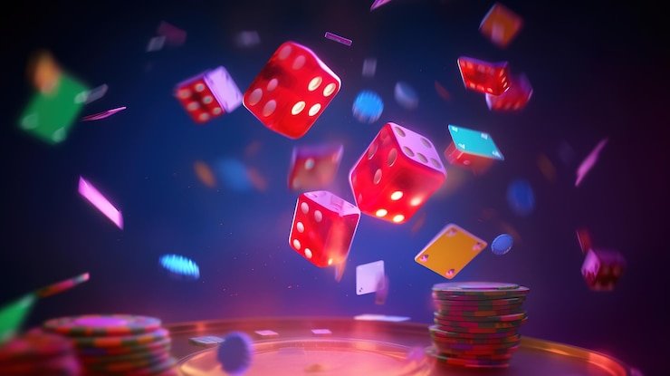 Antarmuka Fortune Mouse di rentalqq menampilkan gulungan dengan simbol keberuntungan